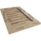 Ekena Millwork Timberthane Pecky Cypress Vertical Faux Wood Non-Functional Gable Vent, Primed Tan, 36"W x 45"H GVURVE36X45DPCPR - alternate 2